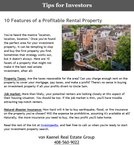 Copywriting example for real estate agents