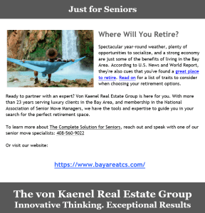 Copywriting example for real estate agents