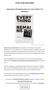 Copywriting example for real estate agents and minimalists