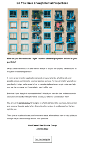 Copywriting example for real estate agents