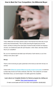 Real Estate Copywriting Blurb Sample