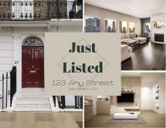 Sample real estate JUST LISTED postcard (front)