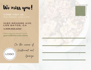 Sign/poster/postcard for small businesses: Yes, we're open! (back)