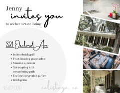 real estate postcard: new listing