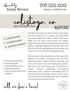 sample real estate listing flyer
